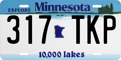 MN license plate 317TKP