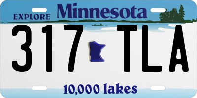 MN license plate 317TLA