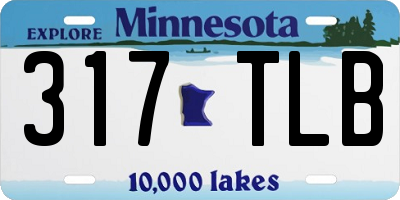 MN license plate 317TLB