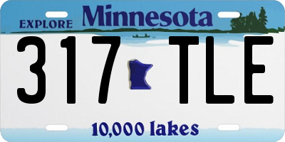 MN license plate 317TLE