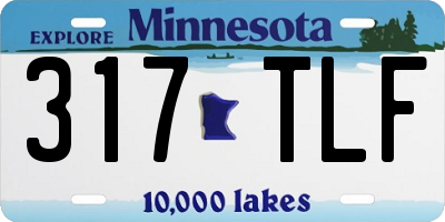 MN license plate 317TLF