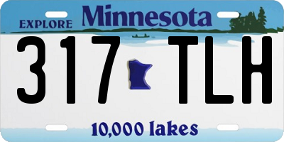 MN license plate 317TLH