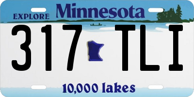 MN license plate 317TLI