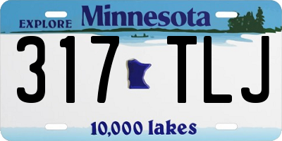 MN license plate 317TLJ