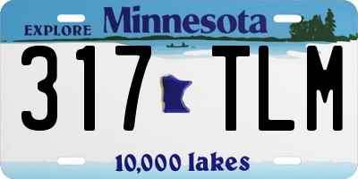 MN license plate 317TLM
