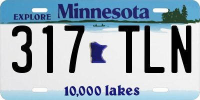 MN license plate 317TLN