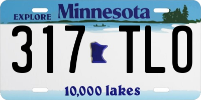 MN license plate 317TLO
