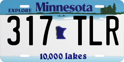 MN license plate 317TLR