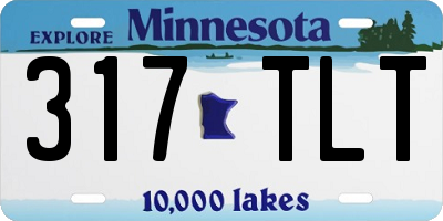 MN license plate 317TLT