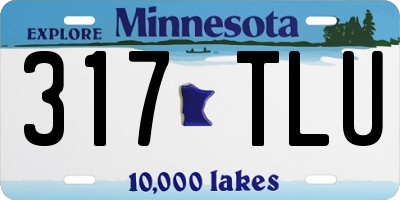 MN license plate 317TLU