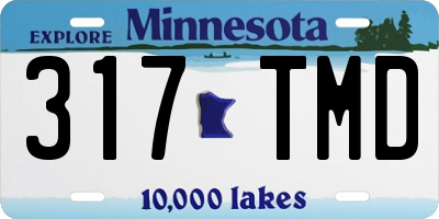 MN license plate 317TMD