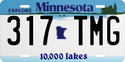 MN license plate 317TMG