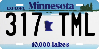 MN license plate 317TML