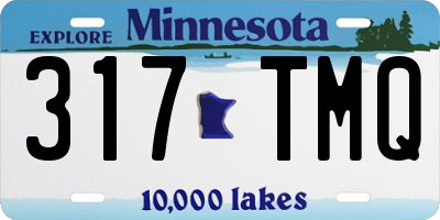 MN license plate 317TMQ