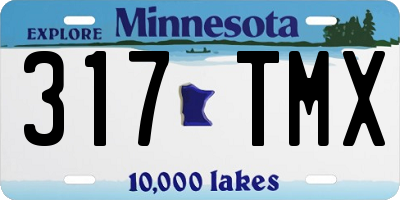 MN license plate 317TMX