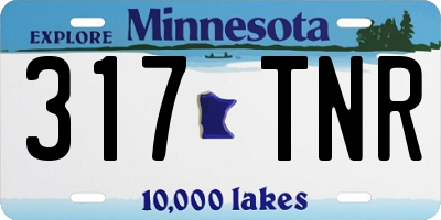 MN license plate 317TNR