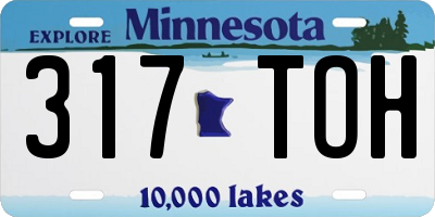 MN license plate 317TOH