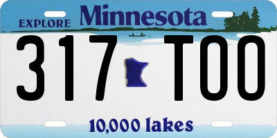 MN license plate 317TOO