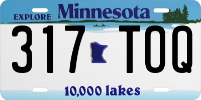MN license plate 317TOQ