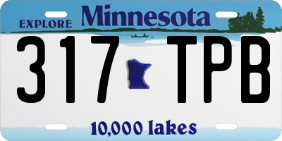 MN license plate 317TPB