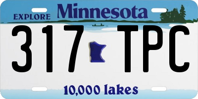 MN license plate 317TPC