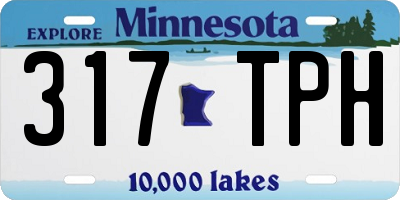MN license plate 317TPH
