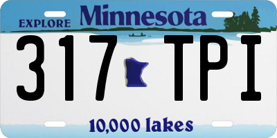 MN license plate 317TPI