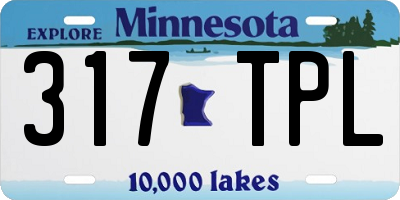 MN license plate 317TPL