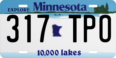 MN license plate 317TPO