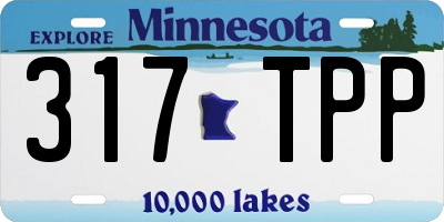 MN license plate 317TPP