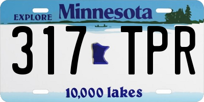 MN license plate 317TPR