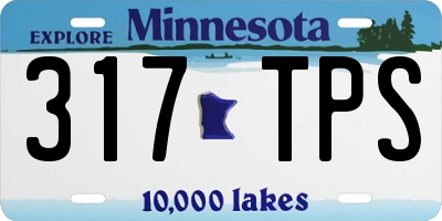 MN license plate 317TPS