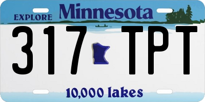MN license plate 317TPT