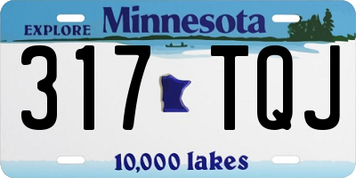 MN license plate 317TQJ