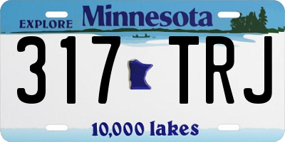 MN license plate 317TRJ