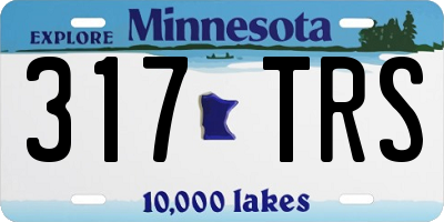 MN license plate 317TRS