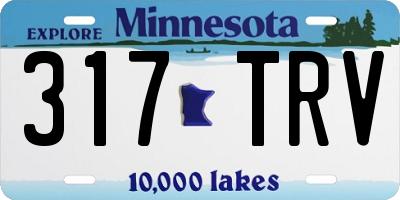 MN license plate 317TRV