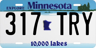 MN license plate 317TRY