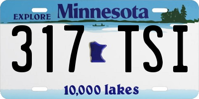 MN license plate 317TSI