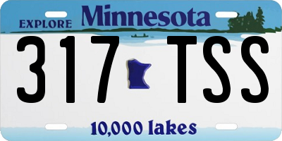 MN license plate 317TSS
