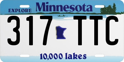 MN license plate 317TTC