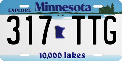 MN license plate 317TTG