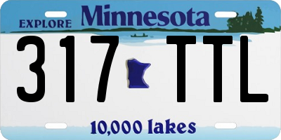 MN license plate 317TTL