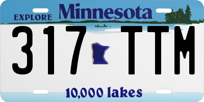 MN license plate 317TTM