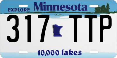 MN license plate 317TTP