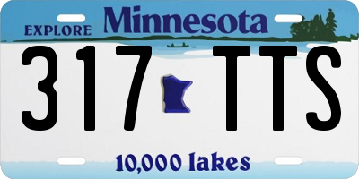 MN license plate 317TTS