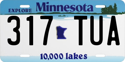 MN license plate 317TUA