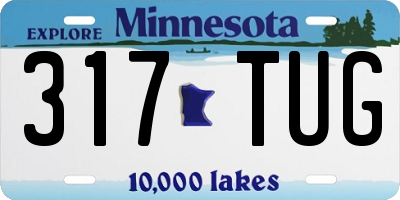 MN license plate 317TUG
