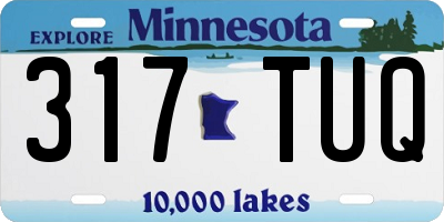 MN license plate 317TUQ