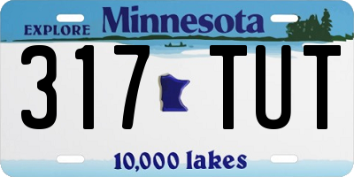 MN license plate 317TUT